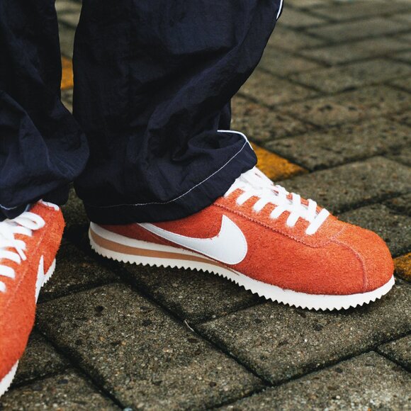 NWOT Nike Cortez Suede Sneakers in Orange and White (Never worn, brand new) - Picture 8 of 10